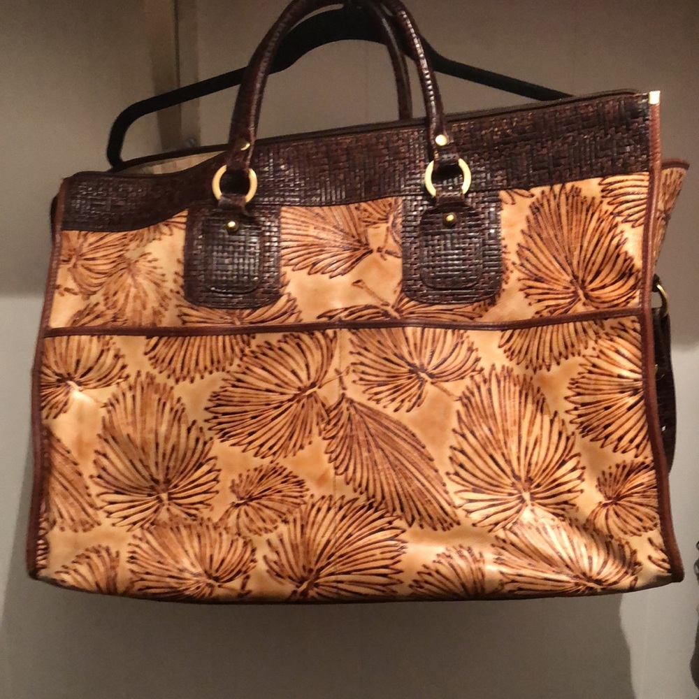 Vintage Brahmin weekender bag